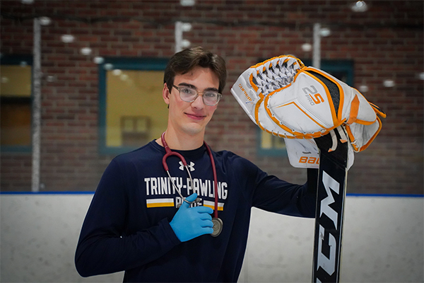 Trinity-Pawling student Linus Wramage trained to be an EMT