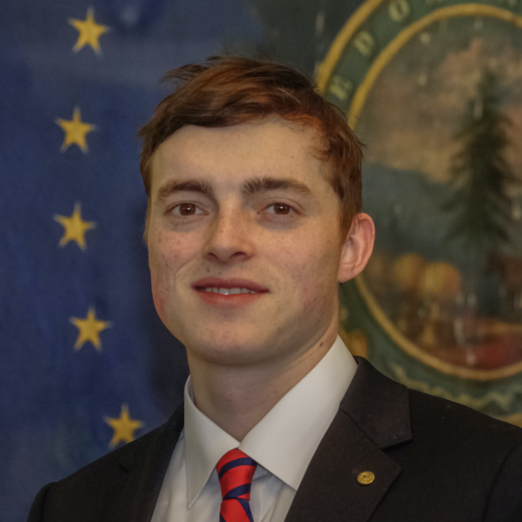 Trinity-Pawling alum Jay Hooper '12 isn the Vermont State House