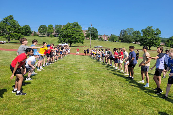 Trinity-Pawling School's Class of ’24 during leadership activities